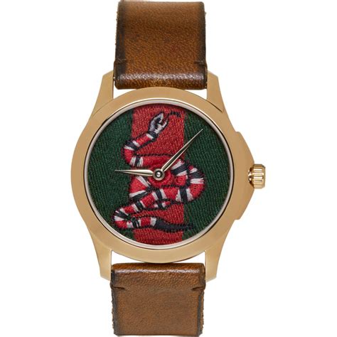 gucci timepieces snake|gucci snake watch leather.